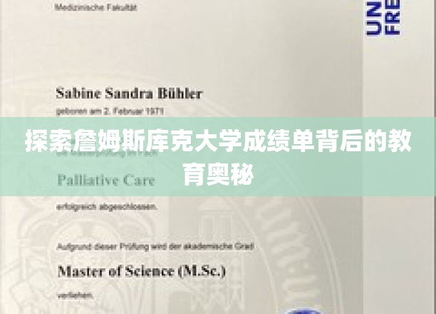 揭秘詹姆斯库克大学成绩单中的教育精髓