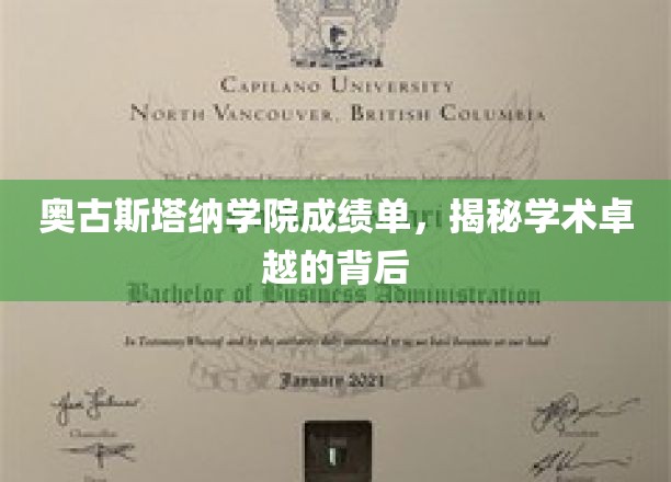 探寻奥古斯塔纳学院卓越成绩的神秘力量