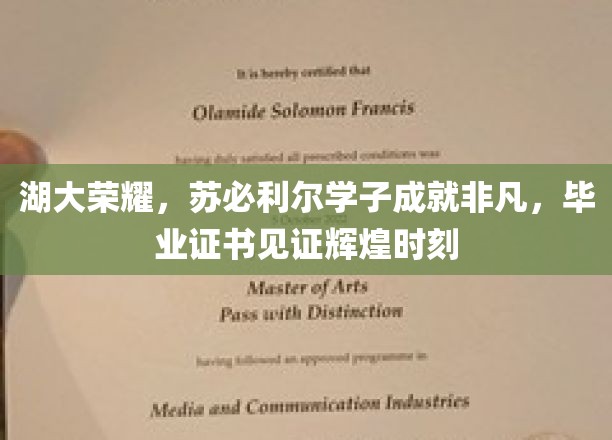 湖大荣耀，苏必利尔学子成就非凡，毕业证书见证辉煌时刻