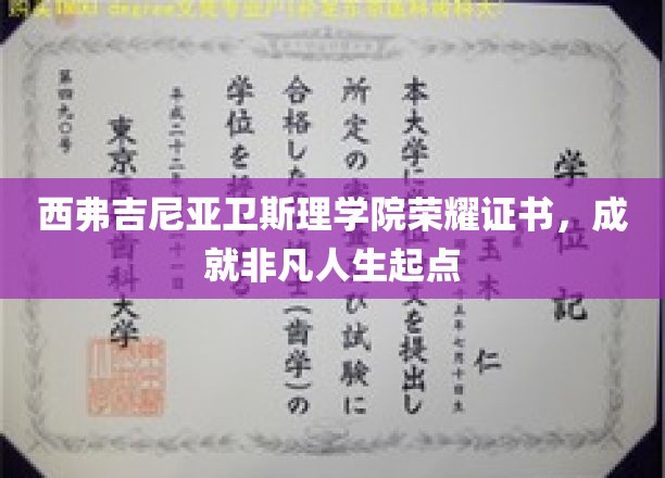 西弗吉尼亚卫斯理学院荣誉证书，开启非凡人生新篇章