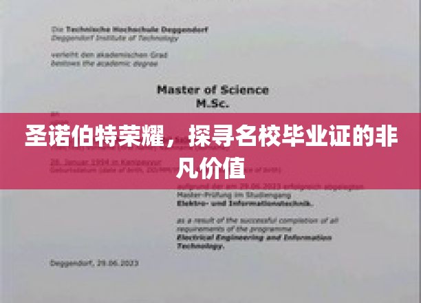 圣诺伯特荣耀，探寻名校毕业证的非凡价值