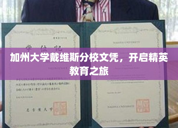 戴维斯精英护照，解锁加州大学文凭的全球通行证