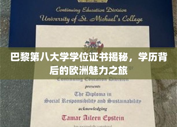 巴黎第八大学学位证书揭秘，探寻学历背后的欧洲魅力之旅