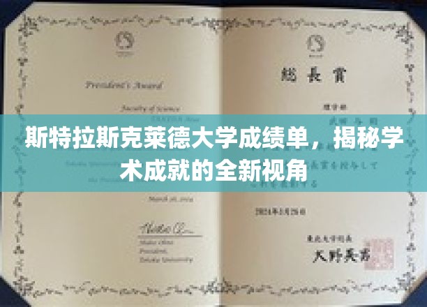解锁斯特拉斯克莱德大学成绩单背后的学术辉煌