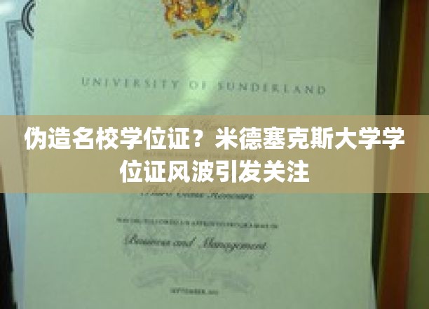 名校光环下的阴影，米德塞克斯大学学位证疑云引热议
