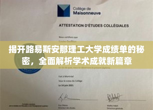 解码路易斯安那理工辉煌，揭秘成绩单背后的学术荣耀之路