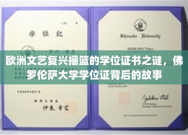 解码佛罗伦萨，揭秘文艺复兴时代的学位证书传奇