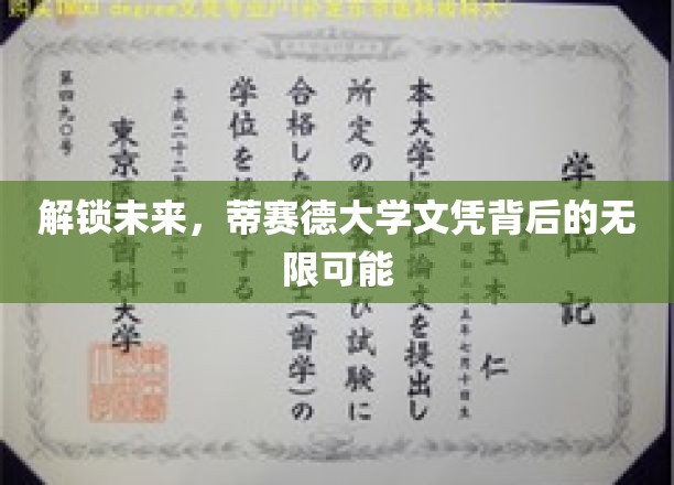 揭开蒂赛德大学文凭的璀璨大门，探索职业发展的无限蓝图