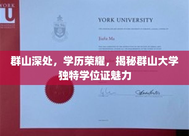 群山深处，学历荣耀，揭秘群山大学独特学位证魅力
