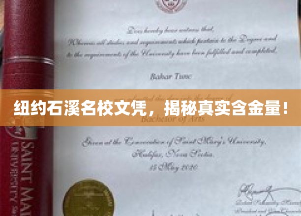 解码纽约石溪名校文凭，价值几何，揭秘不为人知的秘密！