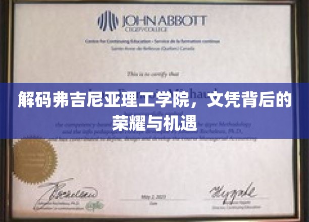 解码弗吉尼亚理工学院，文凭背后的荣耀与机遇