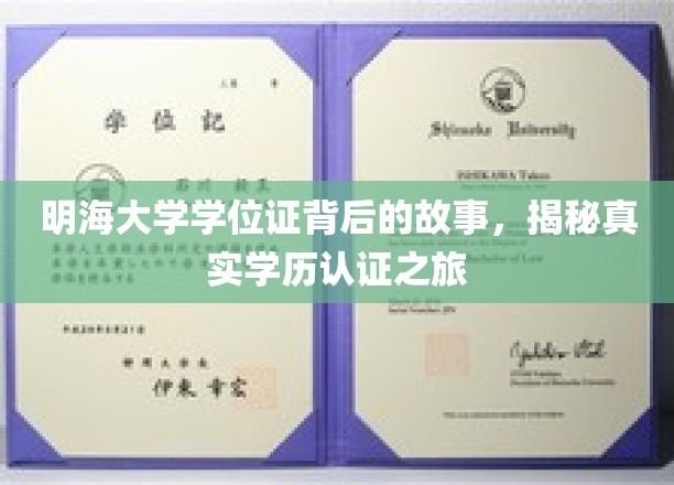 探秘明海大学学位证：揭开学历认证的真实旅程