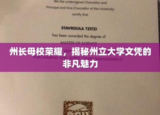 州长母校风采独树，州立大学文凭魅力何在？