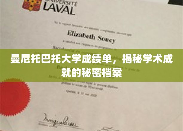 解码曼尼托巴托大学成绩单，探索学术成就的隐藏故事
