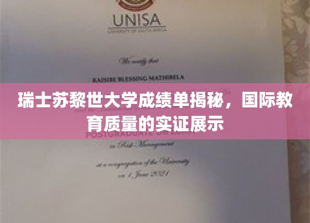 瑞士苏黎世大学成绩单揭秘，国际教育质量的实证展示
