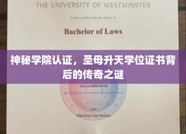 揭开神秘学院毕业证书的神秘面纱，圣母升天学位证书的传奇故事