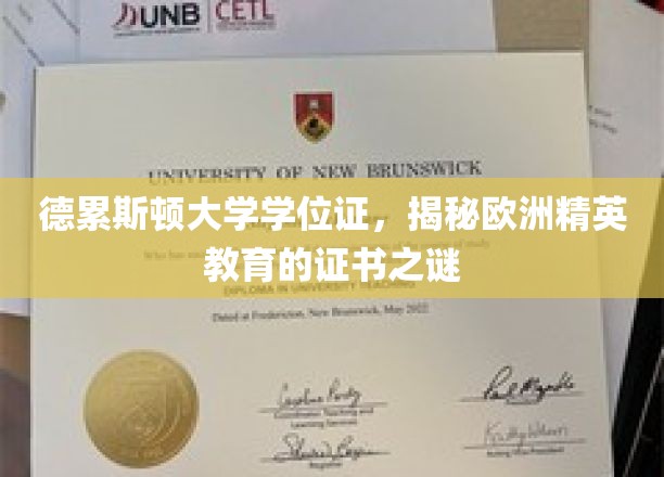 德累斯顿大学学位证，揭秘欧洲精英教育的证书之谜