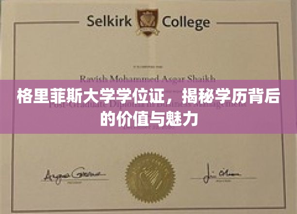 解锁学历之光，格里菲斯大学学位证的非凡价值与迷人风采