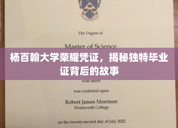 杨百翰大学毕业证之谜，探寻荣耀凭证的独特魅力