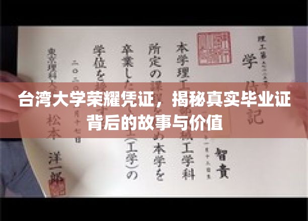 台大荣耀凭证揭秘，毕业证背后的传奇与价值