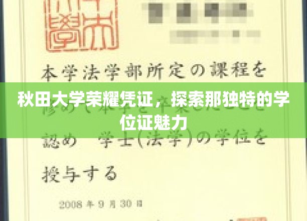 秋田大学荣耀凭证，探索那独特的学位证魅力