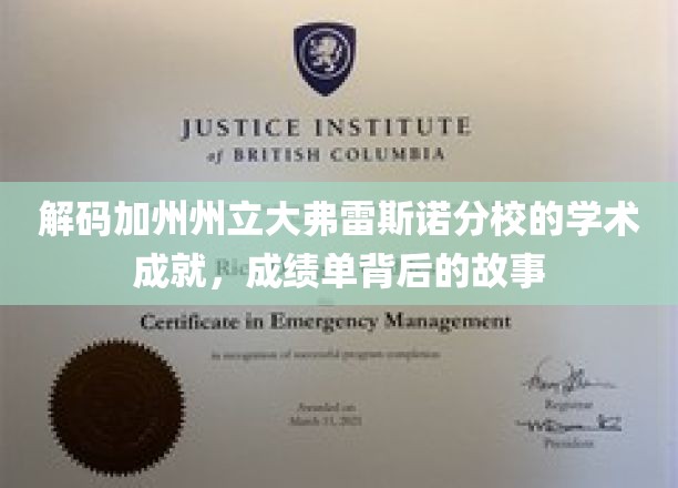 揭示加州州立大弗雷斯诺分校璀璨学术星河的神秘面纱