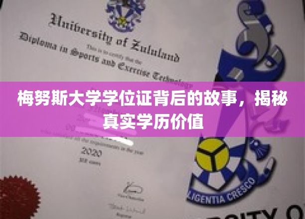 梅努斯大学学位证背后的故事，揭示真实学历价值