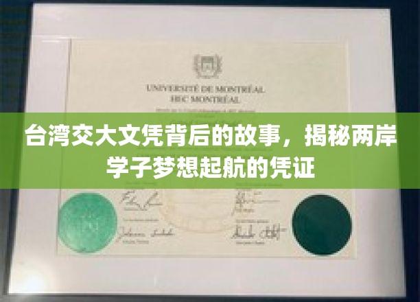 解码台湾交大文凭，两岸学子逐梦起航的秘密凭证