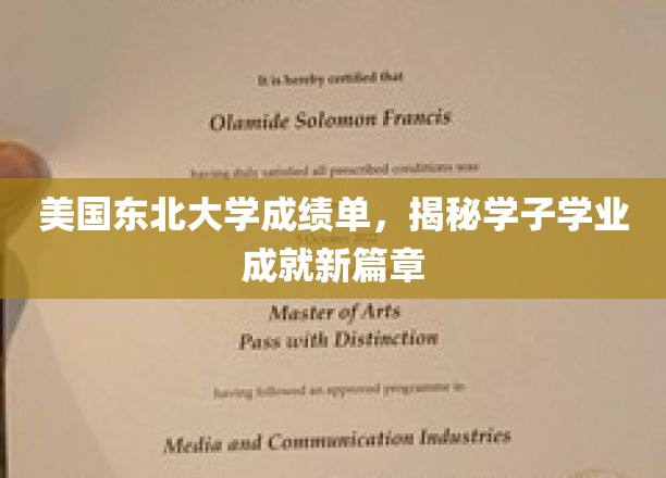 东北大学学子新纪元，揭秘成绩单背后的辉煌成就