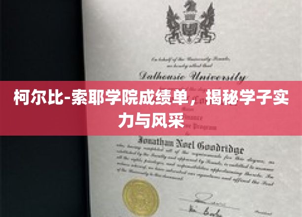 柯尔比-索耶精英学子，成绩单背后的卓越实力与风采展现