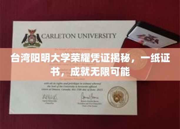 台湾阳明大学荣耀凭证揭秘，一纸证书，成就无限可能
