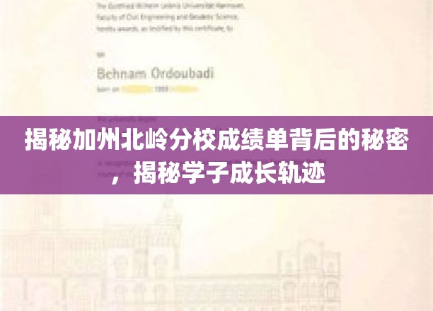 解码北岭辉煌，探索学子成绩单与成长足迹的神秘面纱