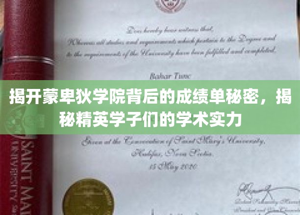 揭开蒙卑狄学院背后的成绩单秘密，揭秘精英学子们的学术实力