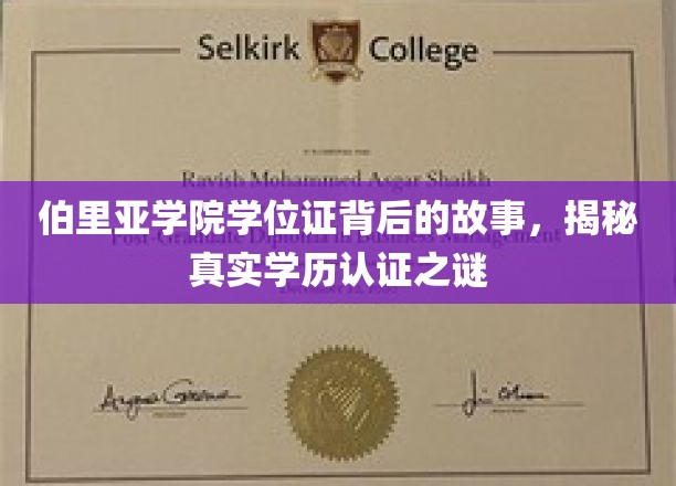 伯里亚学院学位证背后的故事，揭秘真实学历认证之谜