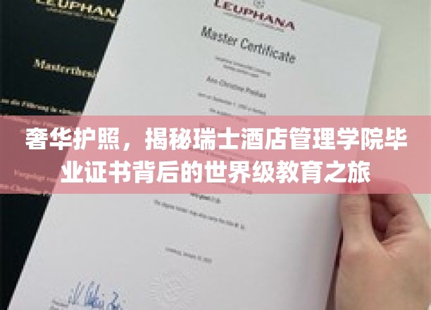 瑞士酒店管理学院毕业生，解锁全球精英教育的大门