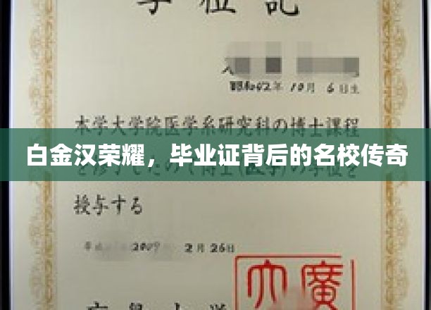 白金汉荣耀，揭秘毕业证背后的顶级名校传奇风采