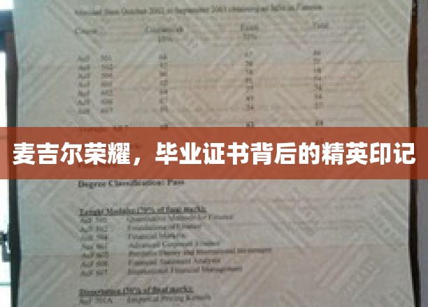 麦吉尔荣耀，毕业证书背后的精英印记