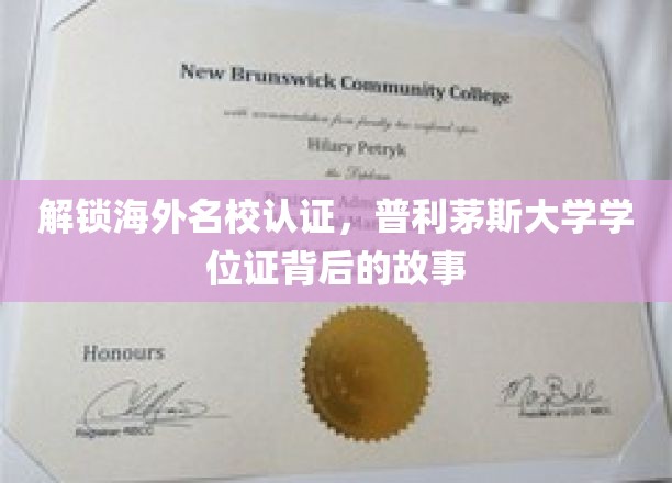 揭秘普利茅斯大学学位证背后的传奇故事