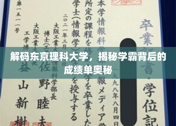 深入解读东京理科大学，探寻学霸背后的成绩单之谜