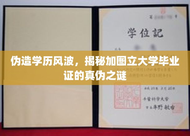 伪造学历风波，揭秘加图立大学毕业证的真伪之谜