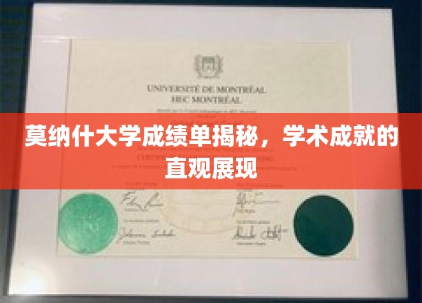 莫纳什大学成绩单背后的学术风采解析