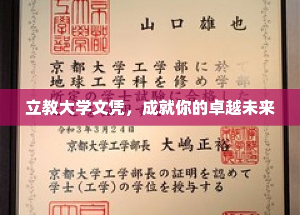 立教大学文凭，铺就非凡卓越的职业生涯之路