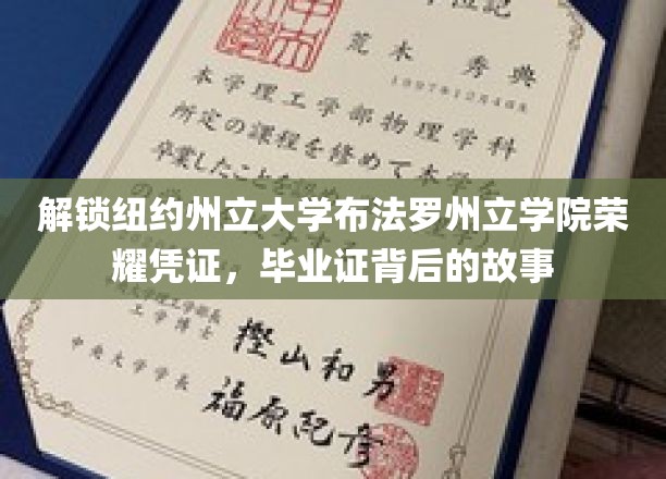 解锁纽约州立大学布法罗州立学院荣耀凭证，毕业证背后的故事