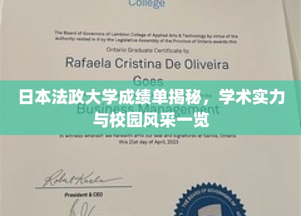 日本法政大学成绩单解析，一窥学术实力与校园风采