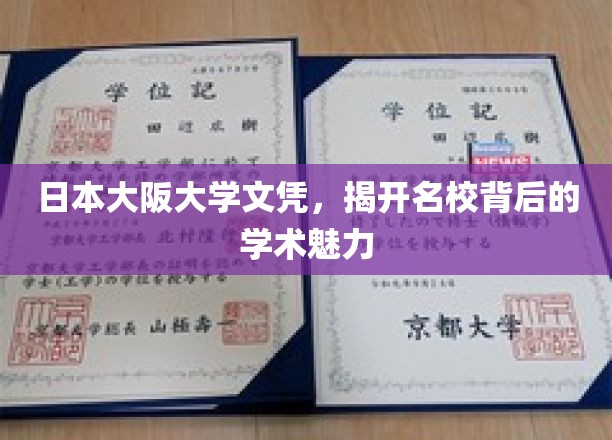 大阪大学文凭揭秘，名校学术魅力的背后故事