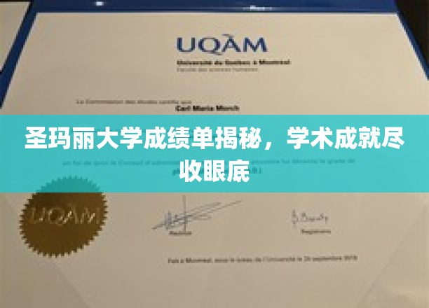 揭开圣玛丽大学成绩单的奥秘，学术光芒一网打尽