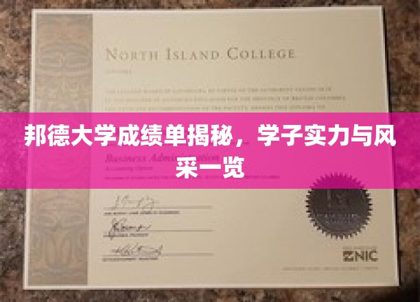 邦德大学学子风采大揭秘，成绩单背后的实力与魅力尽现