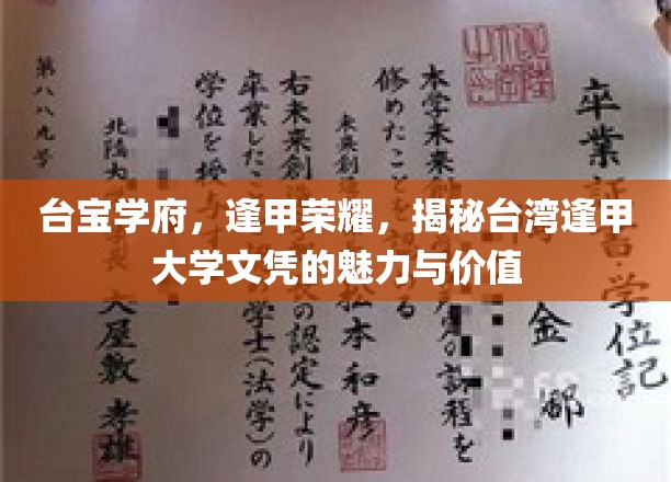 台宝学府，逢甲荣耀，揭秘台湾逢甲大学文凭的魅力与价值