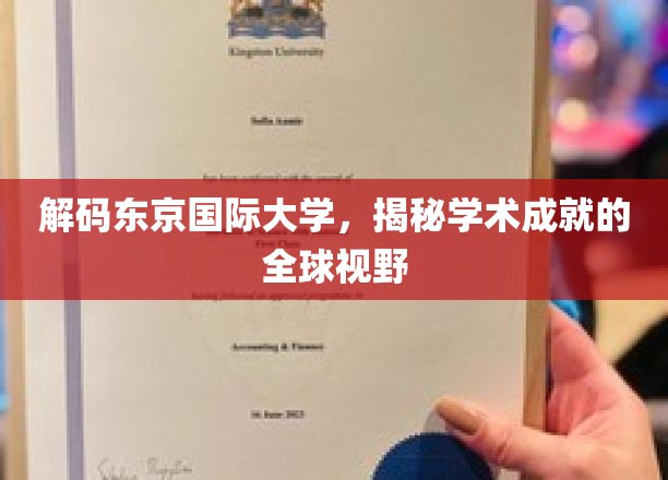解码东京国际大学，揭秘学术成就的全球视野