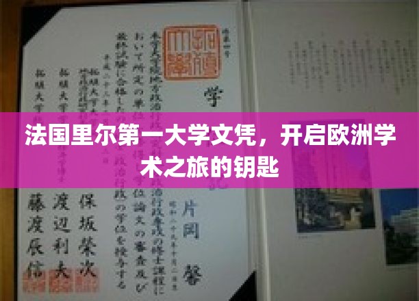 欧洲学术之门，里尔第一大学文凭，开启你的留学新篇章